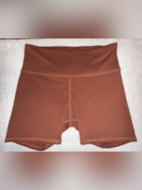 Tiger Friday High Waist Shorts Size Adult Large Brown/Rust Color